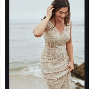 NEW BHLDN SANDERS GOWN BEADED WEDDING DRESS